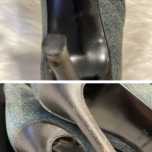 CHANEL Denim Ankle Pointed Toe Booties - Picture 3 of 5